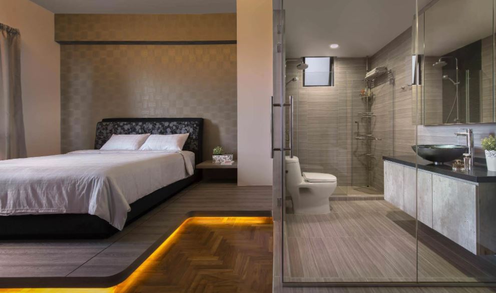 bản vẽ phòng ngủ có toilet