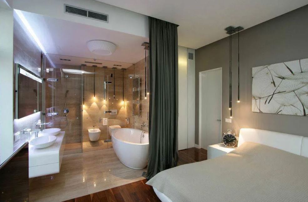 bản vẽ phòng ngủ có toilet