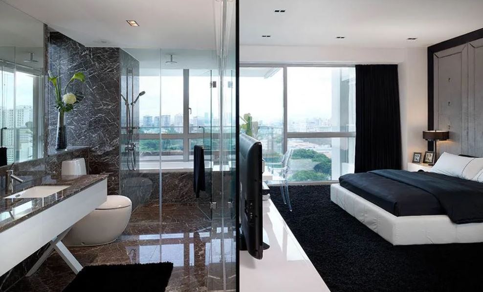 bản vẽ phòng ngủ có toilet