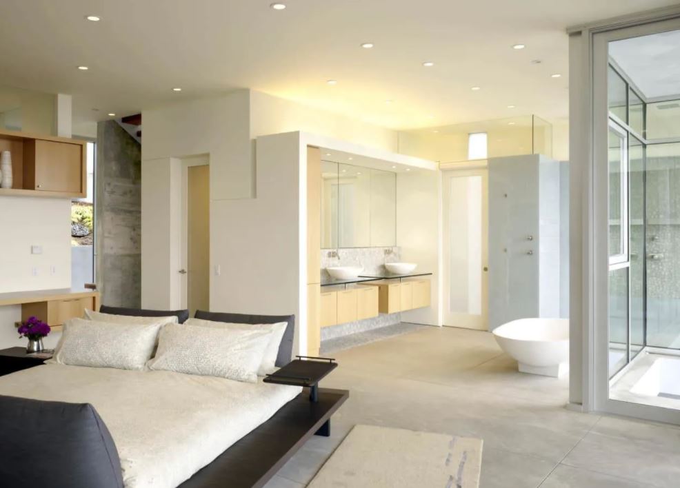 bản vẽ phòng ngủ có toilet