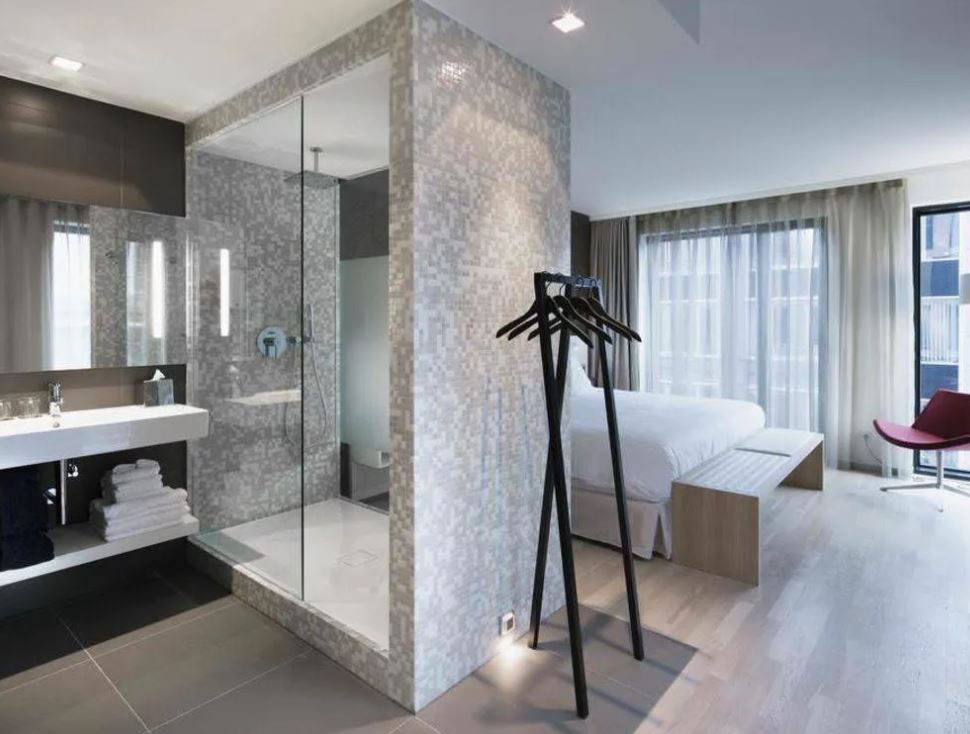 bản vẽ phòng ngủ có toilet