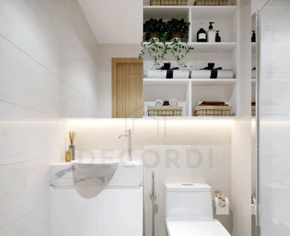 bản vẽ phòng ngủ có toilet