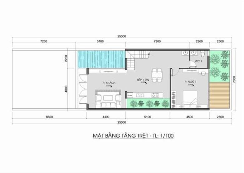 Bản vẽ nhà 800 triệu