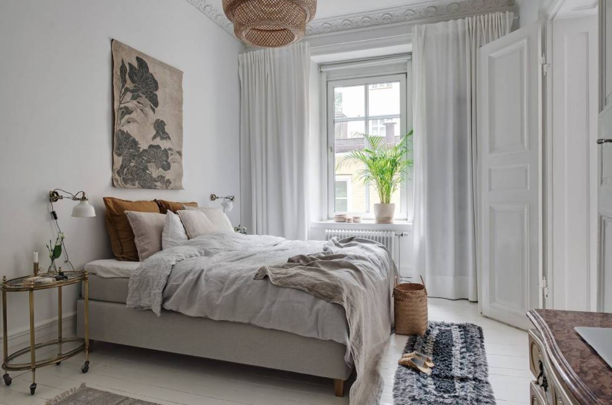 Phòng ngủ nhà 3 tầng 20m2