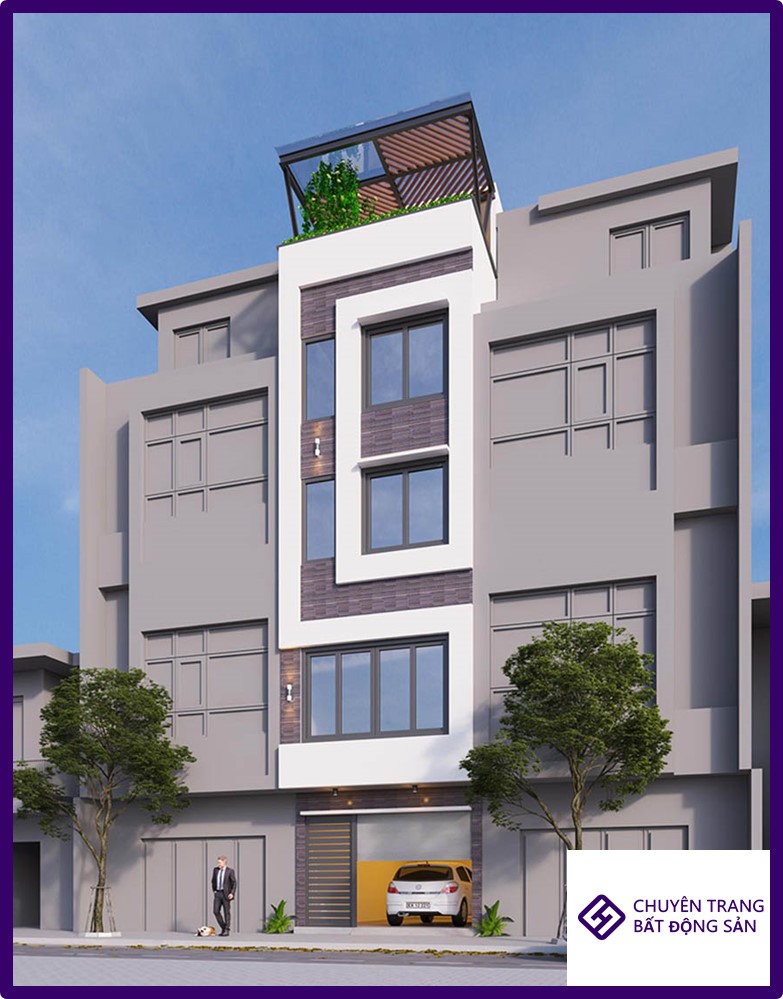 Thiết kế nhà 35m2 4 tầng