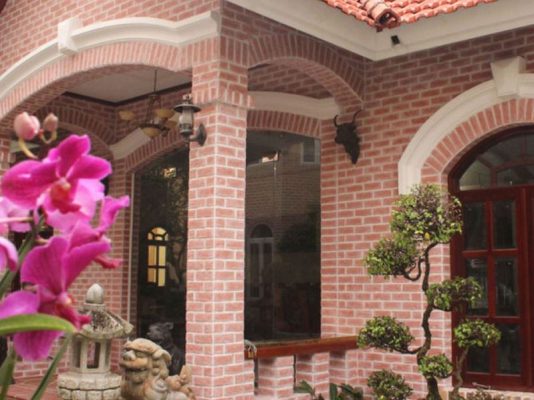 mẫu xây nhà gạch không tô