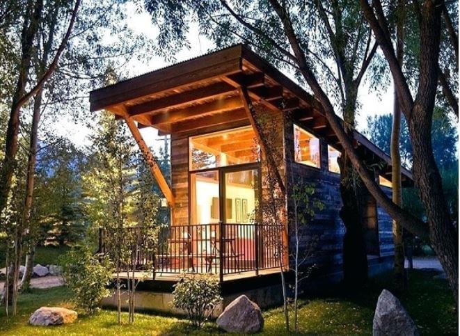 nhà gỗ cấp 4 đơn giản