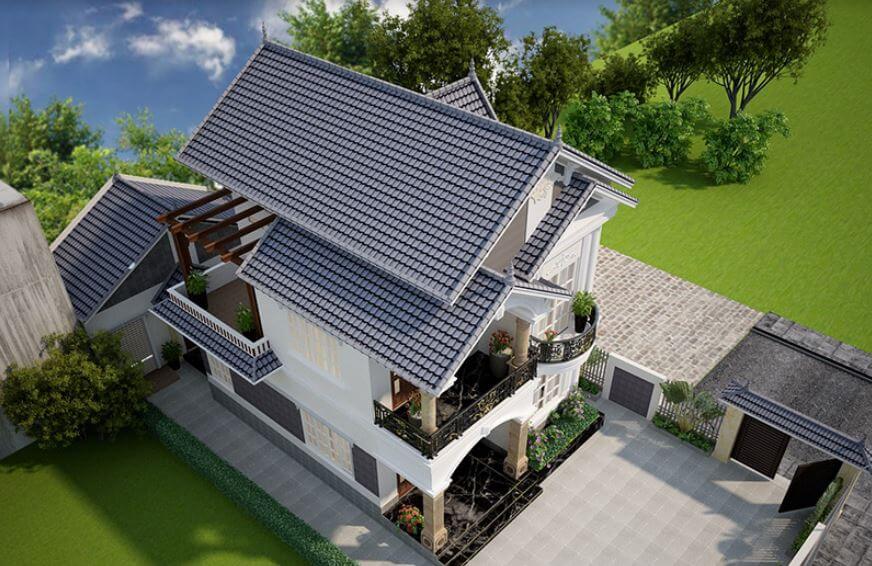 nhà villa 2 tầng
