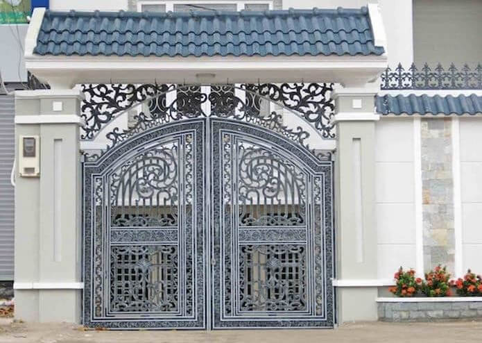 trụ cổng đẹp đơn giản