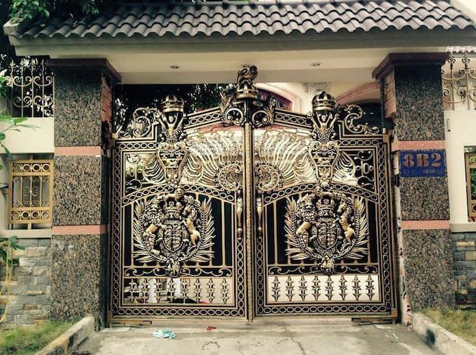 trụ cổng đẹp đơn giản