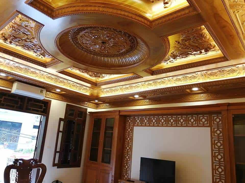 ốp gỗ phòng khách