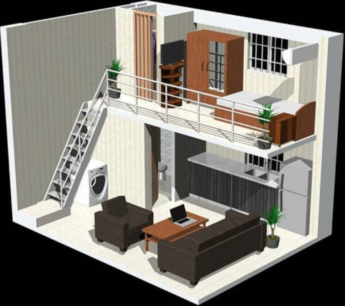 nhà cấp 4 gác lửng 300 triệu