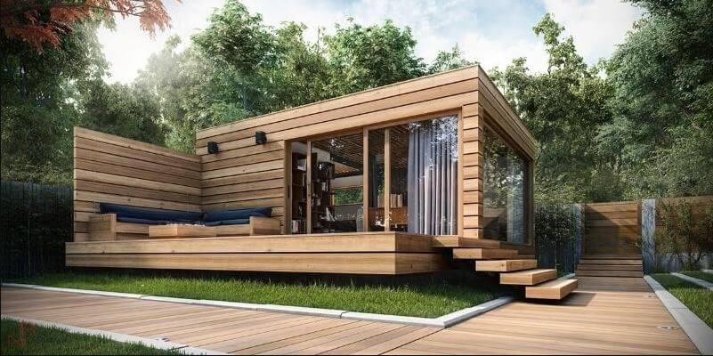 nhà gỗ mini