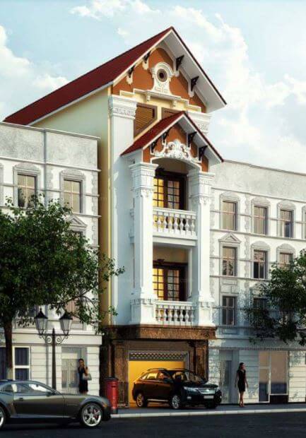 nhà ống tân cổ điển 2 tầng