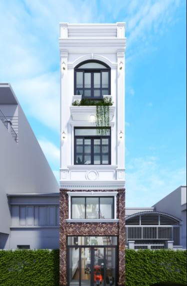nhà ống tân cổ điển 2 tầng