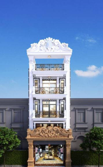 nhà ống tân cổ điển 2 tầng