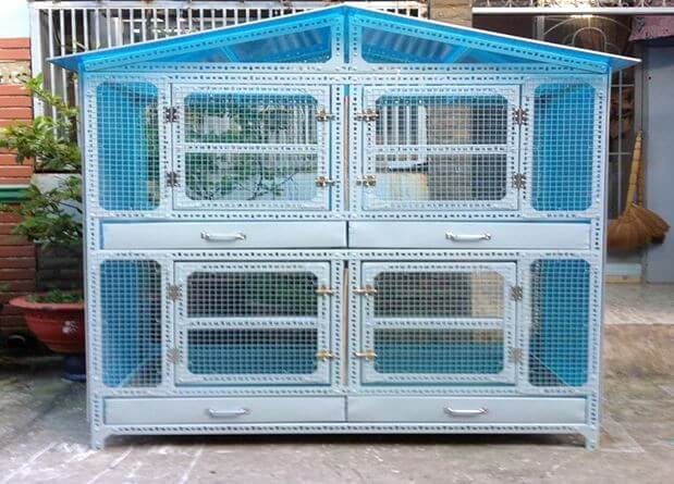 thiết kế chuồng gà trên sân thượng