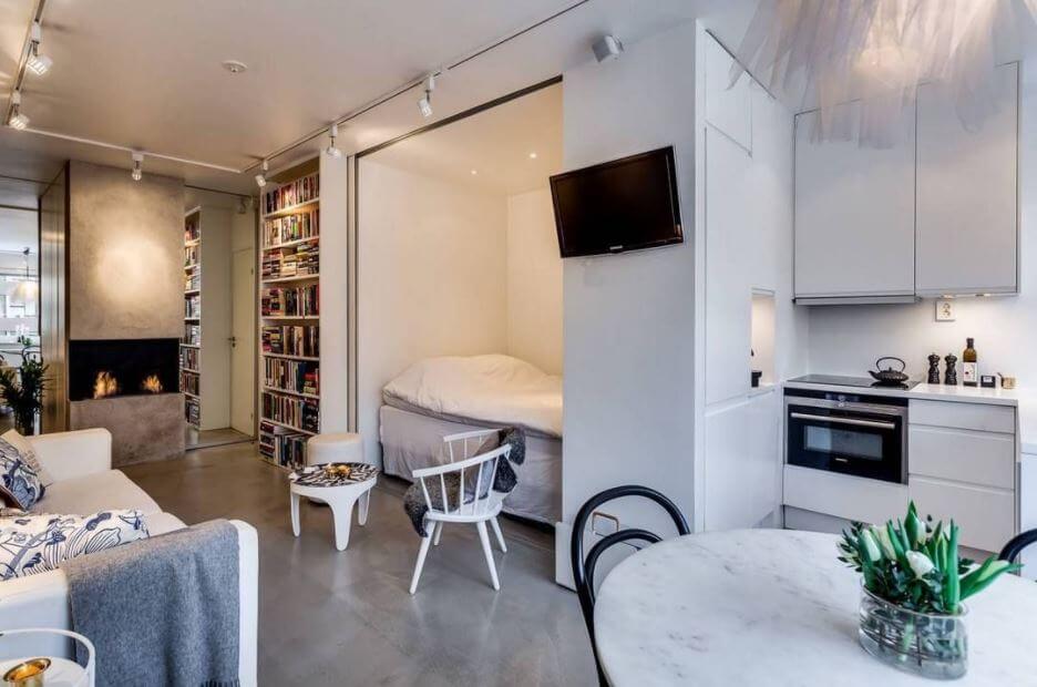 thiết kế nhà 20m2 2 phòng ngủ