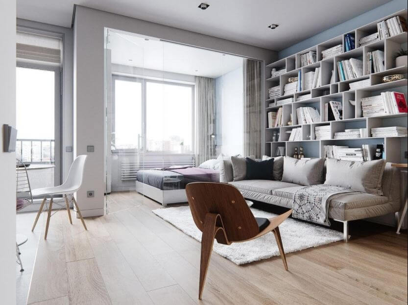 thiết kế nhà 20m2 2 phòng ngủ