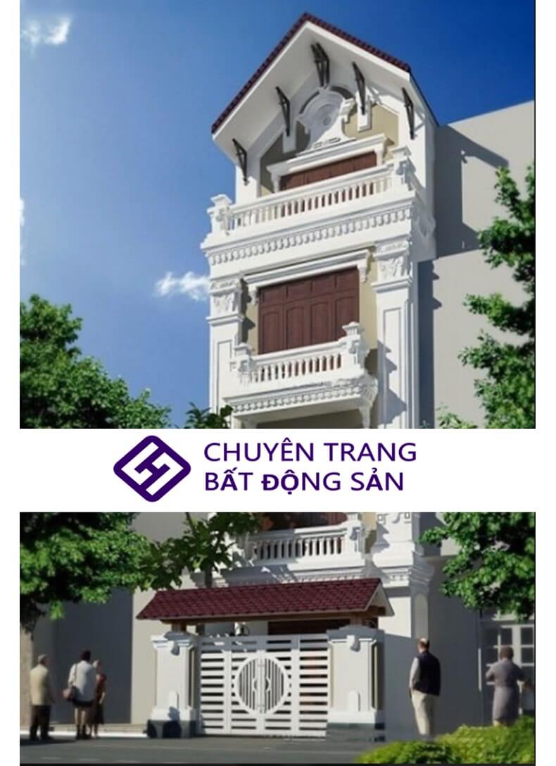 nhà ống 3 tầng kiểu Pháp