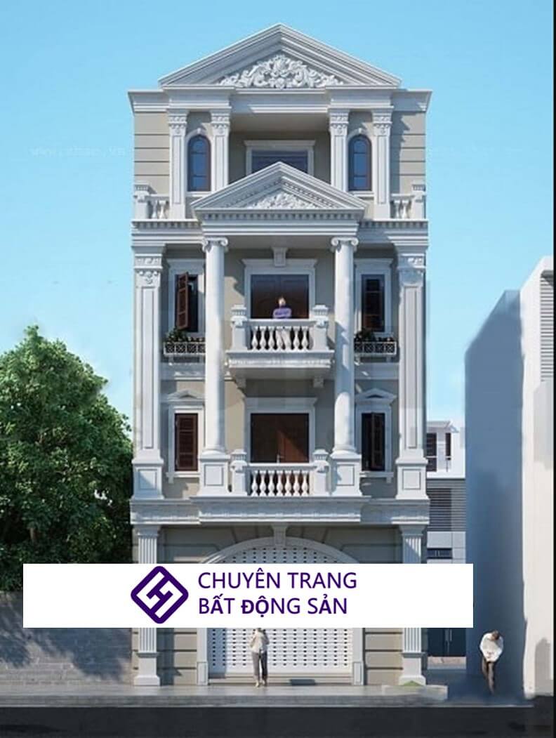 nhà ống 3 tầng kiểu Pháp