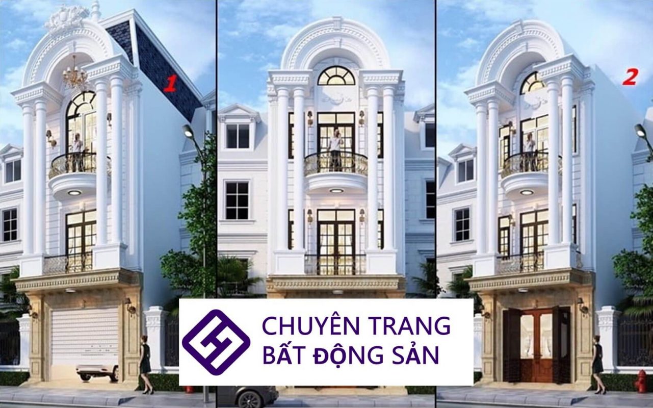 nhà ống 3 tầng kiểu Pháp