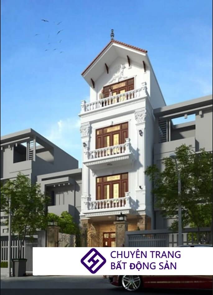 nhà ống 3 tầng kiểu Pháp