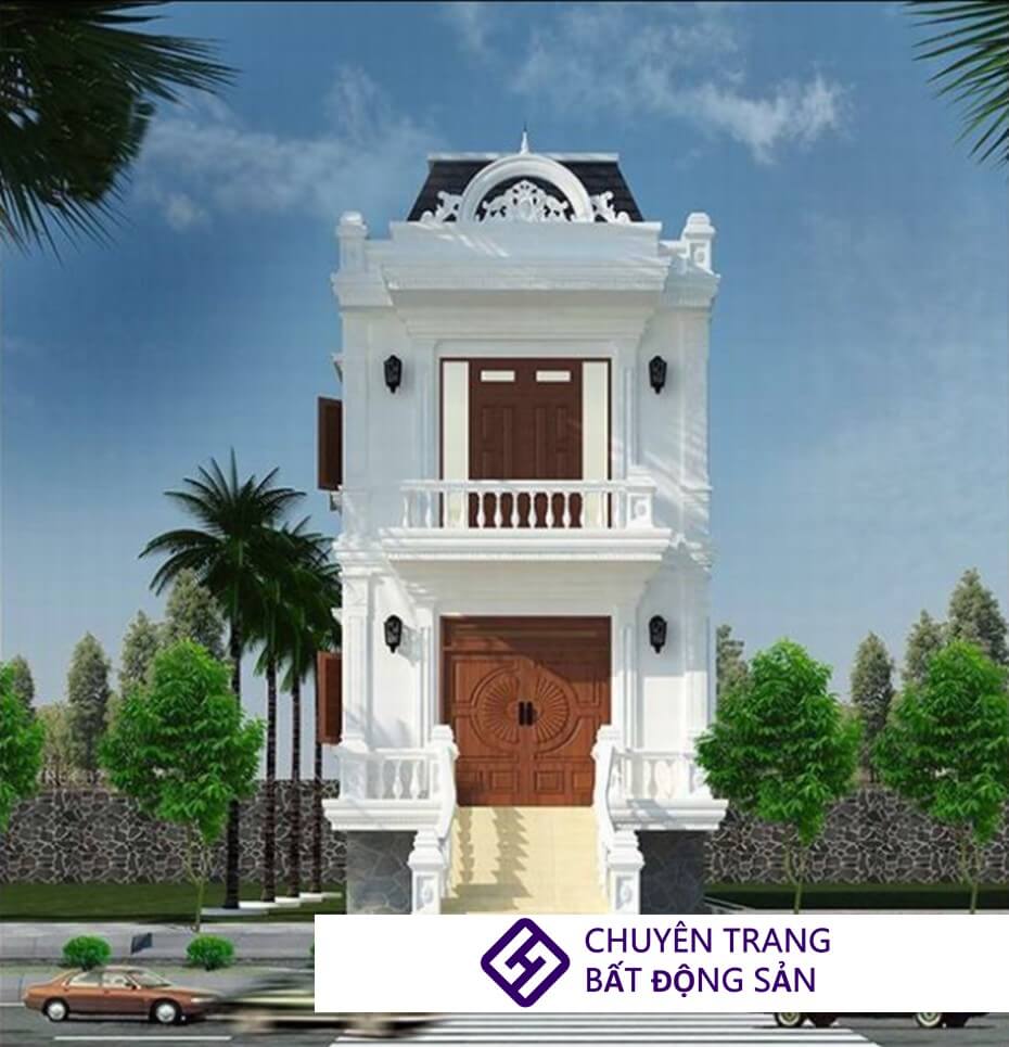 nhà ống 3 tầng kiểu Pháp
