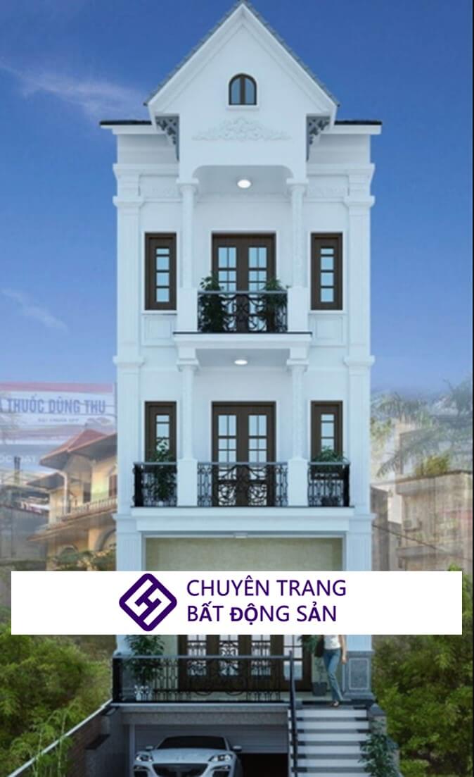 nhà ống 3 tầng kiểu Pháp