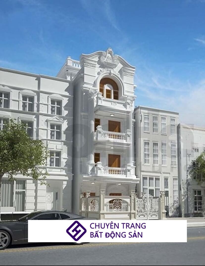 nhà ống 3 tầng kiểu Pháp