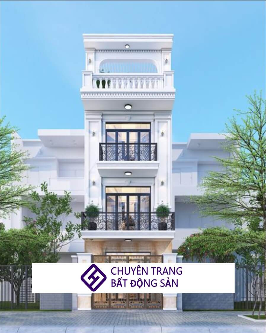 nhà ống 3 tầng kiểu Pháp