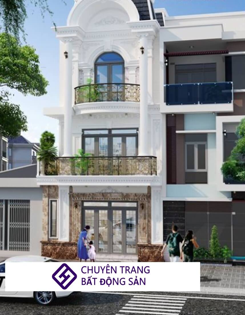 nhà ống 3 tầng kiểu Pháp