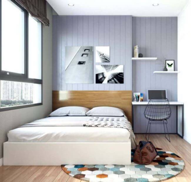 thiết kế nhà 40m2 2 tầng có gác lửng