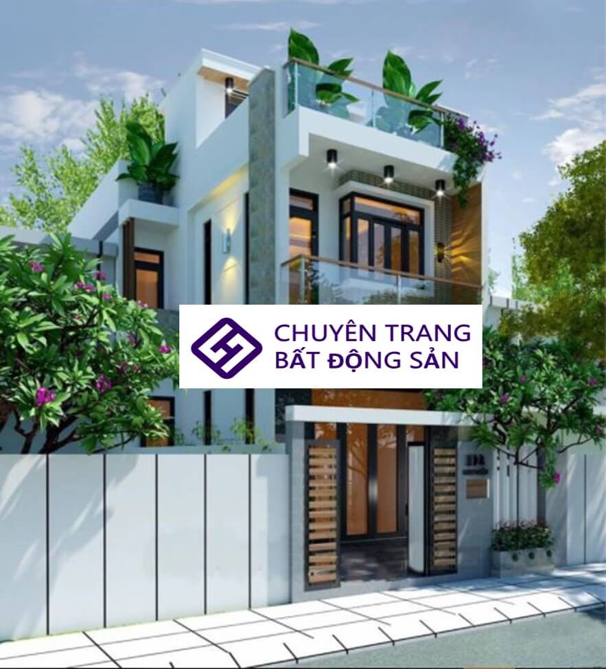 mẫu nhà 2 tầng có sân thượng
