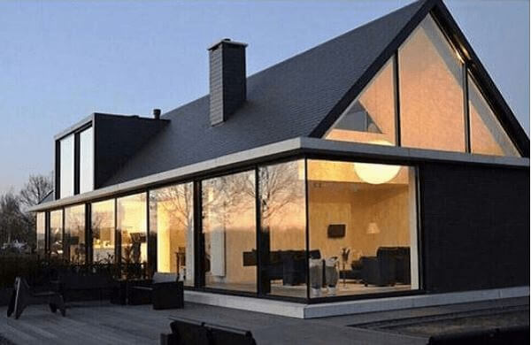 Mẫu nhà kính 2 tầng đẹp