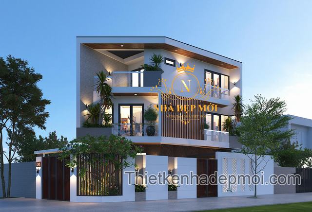 nhà góc 2 tầng