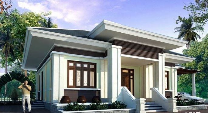 nhà mái Nhật một tầng