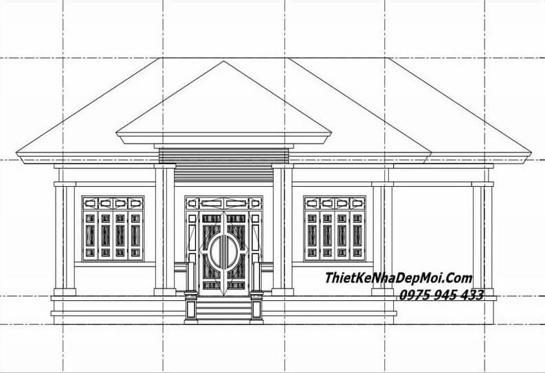 nhà mái Nhật một tầng