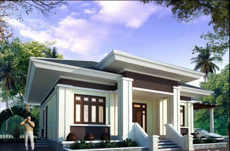 nhà mái Nhật một tầng