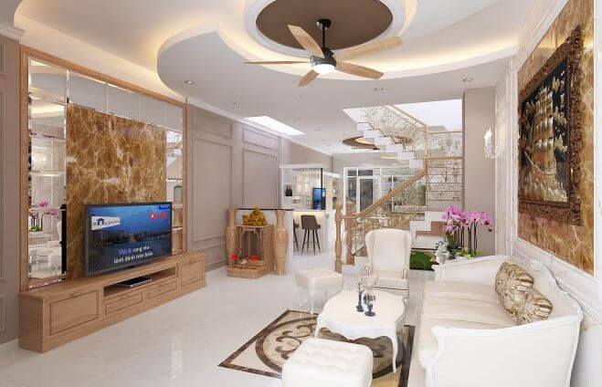nhà ống 3 tầng kiểu pháp hiện đại