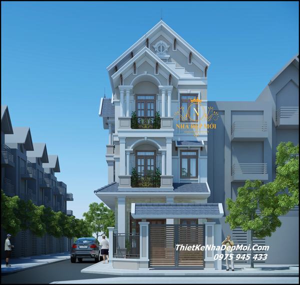 nhà góc 2 tầng