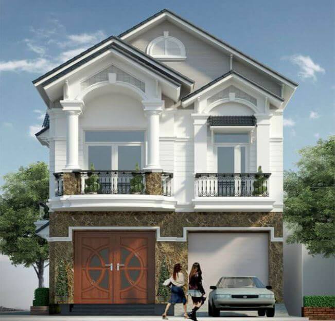 nông thôn nhà 2 tầng mái thái 500 triệu
