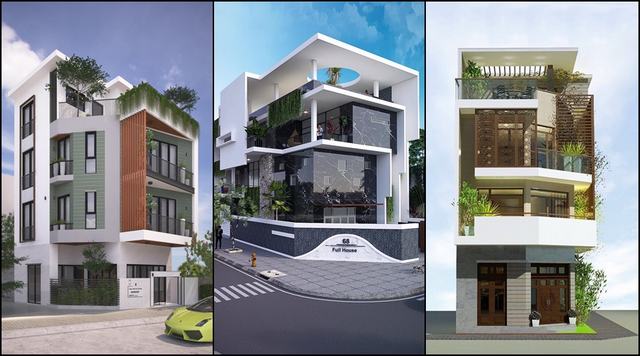 nhà góc 2 tầng