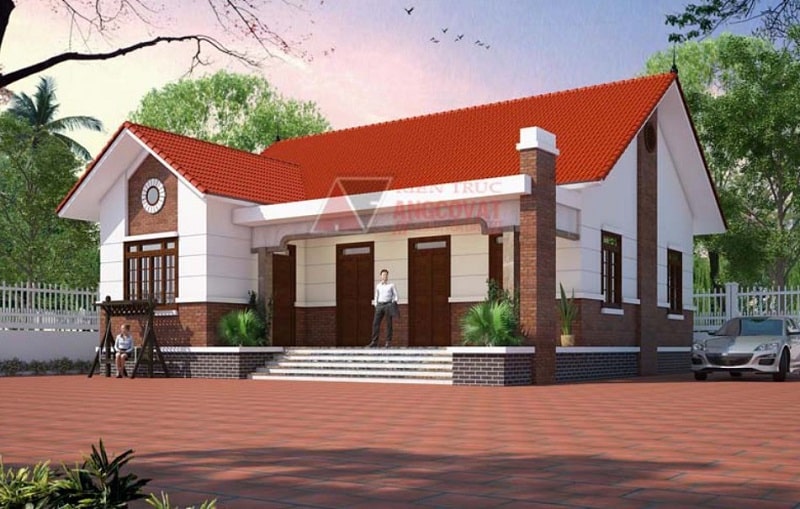 Mẫu nhà ngang 1 tầng đẹp