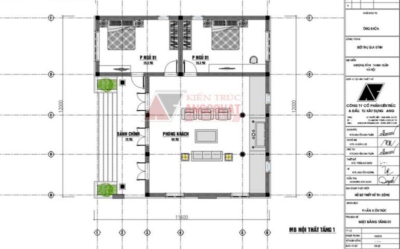 Mẫu nhà ngang 1 tầng đẹp
