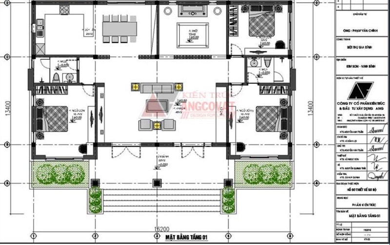 Mẫu nhà ngang 1 tầng đẹp
