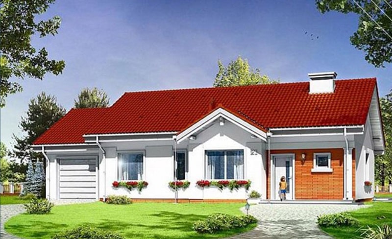 Mẫu nhà ngang 1 tầng đẹp