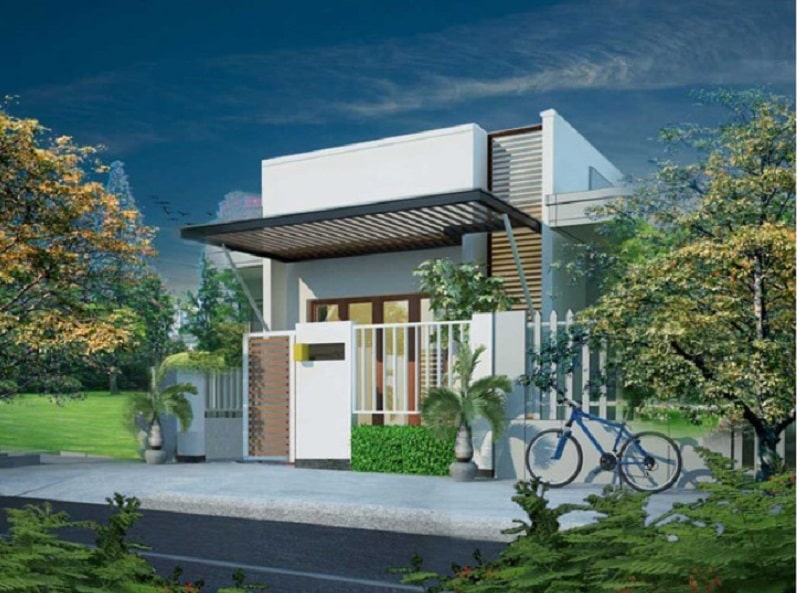 mẫu nhà lô 1 tầng đẹp