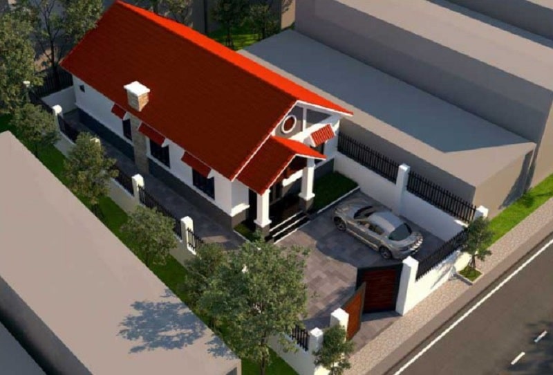 mẫu nhà lô 1 tầng đẹp